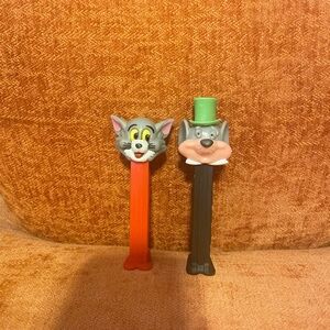 Tom and Jerry Cat and Merlin Mouse PEZ